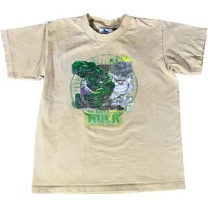The Incredible Hulk 1990s Vintage Tan Bleach T-shirt